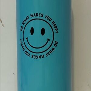 Blue Smiley Face Tumbler